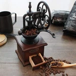 Manual Coffee Grinder Antique Cast Iron Hand Crank Mill With Settin. Fixed Price $59.99.