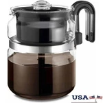 8 Cup Glass Stovetop Coffee Percolator Bpa Free Dishwasher Safe Manual Brew New. Fixed Price $36.34.