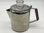 Tops Percolator 2-6 Cup 18/8 Stainless Steel Coffee Glass Knob Camping. Fixed Price $39.99.