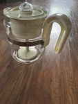 Vintage Gemco Glass Stovetop Coffee Percolator 4-8 Cup Heat Resistant Usa. Fixed Price $35.00.