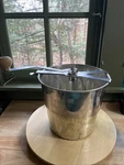 Vintage Dough Hand Mixer Metal Stainless Steel Bucket Bread Maker Heavy Duty. Fixed Price $65.00.