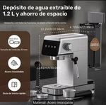 Chefman Stainless Steel Espresso Machine 1350W 1.2L Frother Cup Warmer. Fixed Price $109.99.