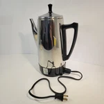 Presto 0281104 Stainless Steel Electric Coffee Percolator 12 Cup Works Vintage. Fixed Price $28.99.