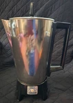Vintage Presto Chrome 9 Cup Submersible Coffee Pot Percolator - Works. Retro. Fixed Price $29.50.