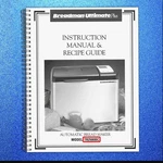 Breadman TR2500BC Instruction Manual And Recipes - Coil Bound Tough Covering. Fixed Price $23.02.