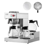 Vevor 12 Cups Commercial Drip Coffee Maker With Glass CARAFES&3 Warmers Office. Fixed Price $219.99.