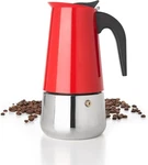 Mixpresso Red 9 Cup Greca Stovetop Espresso Pot 450ML/15OZ, Moka With Coffee. Fixed Price $39.99.