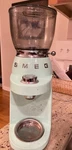 Smeg Pastel Green Espresso Coffee Burr Grinder Original Packaging. Fixed Price $199.00.