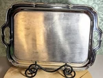 Farberware Brooklyn Ny Stainless Serving Tray 16 -art Deco Vintage-silver Color. Fixed Price $18.00.