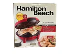 New Hamilton Beach Quesadilla Maker Red Model 25409 Makes 6 Wedges. Fixed Price $26.78.