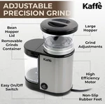 Kaffe Electric Coffee Burr Grinder 5.5OZ KF8022A Stainless Steel-. Fixed Price $18.00.