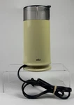 Vintage Braun Coffee Grinder Mcm Yellow Tested & Working KSM-2. Fixed Price $28.51.