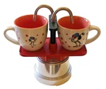 Moka Pot Mini Express Stovetop Coffee Espresso Maker Snoopy Cups Made Italy. Fixed Price $79.99.