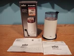 Vintage Braun Grinder Ksm 4 Aromatic Coffee White Tested. Fixed Price $19.95.