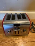 Kitchenaid 4-SLICE Household Toaster Clean Buttons Empire Red KMT422ER. Fixed Price $59.99.