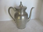 Vintage Collectible Plymouth Ks Pewter-made USA-7" Coffee Pot With Hinged Lid. Fixed Price $32.29.
