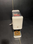 Electric Coffee Grinder White W/ Clear Bean Hopper Lid, Wall Plug-in Plastic. Fixed Price $29.99.