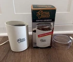 Gloria Jean's Gourmet Coffees Electric Grinder White Model 202 Tested. Fixed Price $14.95.