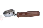 Bottomless Naked Portafilter For Rancilio Silvia With Walnut Handle 21G Wood. Fixed Price $54.95.