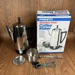 Vtg Presto 2-12 -cup Stainless Steel Percolator Coffee Maker Model 02811 Works!. Fixed Price $34.99.