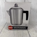 Vintage Copco Stove Top/camping Percolator Stainless Steel 8 Cup Coffee Pot New. Fixed Price $30.99.