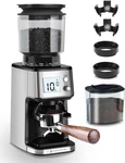 Homtone Stepless Burr Grinder 51MM Electric Coffee Mill Timer. Fixed Price $137.99.