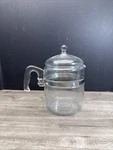Vintage Pyrex Flameware Glass Percolator Cup Coffee Pot And Lid Only 7759. Fixed Price $34.99.