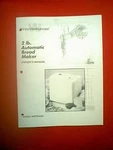 White Westinghouse 2 Lb Breadmaker Model WWTR444A Owner's / Recipe Manual. Fixed Price $9.00.