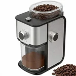 Ollygrin Flat Burr Coffee Grinder Electric, Adjustable S, Brushed Silver. Fixed Price $85.80.