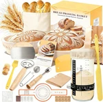 Sourdough Starter Kit, Bread Baking Supplies, Round & Oval Banneton. Fixed Price $65.99.