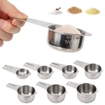 Measuring Cup Stainless Steel Metal Accurate Engraved Markings Heavy Duty Health. Fixed Price $8.54.