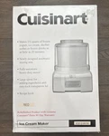 New Cuisinart 1.5 Qt Automatic Frozen Yogurt Cream Sorbet Maker Red ICE-21. Fixed Price $49.99.