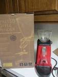 Red - 14" Ascaso Salvatore Bean Grinder Espresso Coffee Professional System Used. Fixed Price $400.00.