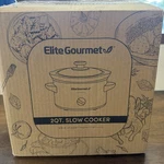 Elite Gourmet By Maxi- Matic 2QT. Oval Stainless Steel Slow Cooker. Fixed Price $29.99.
