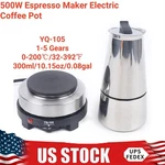 Moka Pot Portable Coffee Maker & Electric Stove 300ML Stainless Steel Usa Hot. Fixed Price $27.70.