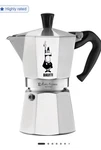 Bialetti 6 Cup Silver Moka Express Stovetop Aluminum Espresso Coffee Maker New. Fixed Price $44.00.