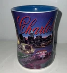 City Charlotte North Carolina Coffee Cup Mug 3D Ceramic Aps 12 Oz. Fixed Price $6.99.
