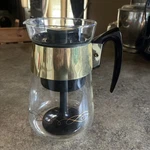 Vintage Mcm Glass Coffee Percolator W/plastic Insert Corningware 6 Cup Euc. Fixed Price $28.50.