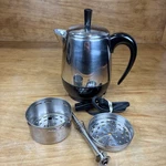 Vintage Farberware Superfast Coffee Percolator 2-4 Cups Chrome Model FCP240-A. Fixed Price $39.87.