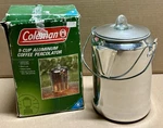 Coleman 9-CUP Aluminum Coffee Percolator Model 810-700T New. Fixed Price $30.00.