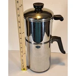 Vintage Revere Ware Copper Clad Stainless Steel Drip Coffee Maker 12.5 Inch Pot. Fixed Price $100.00.
