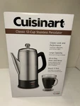 Cuisinart Prc 12N Classic Cup Stainless Steel Percolator New. Fixed Price $55.00.