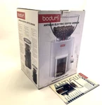 Bodum Antigua Black Conical Burr Grinder Model 10462. Fixed Price $26.95.