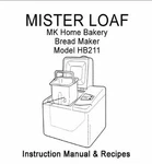 Mk Bread Machine Manual HB415, HB420, HB515, HB520. Fixed Price $21.99.