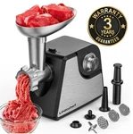 Linkchef 2400W Electric Meat Grinder Speed Sausage Stuffer, Black, New. Fixed Price $45.00.
