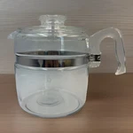 Vintage Pyrex Cup Percolator Coffee Pot Stovetop Glass 7756-B. Fixed Price $74.95.