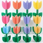 Thyle Pcs Spring Tulips Yard Signs With Stakes, 10-12" Double Sided Plastic. Fixed Price $40.08.
