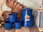 12 Enamelware Percolator & Insert Stovetop Camping Plus 6 Cups. Fixed Price $79.99.