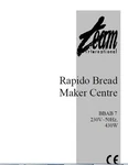 Team International Bread Machine Manual BBA1G BBA4G BBA52 BBA7 BBA8. Fixed Price $21.99.