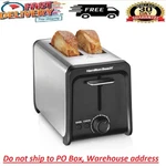 Hamilton Beach 2 Slice Toaster With Wide Slots, Bagel Function, Boost,. Fixed Price $23.97.